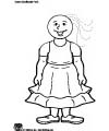 Goldilocks coloring page