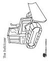 bulldozer coloring page