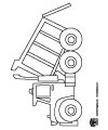 dump truck coloring page