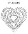 Mother's day coloring page