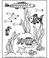 under the sea coloring page