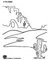 Desert coloring pages