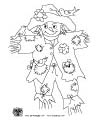 scarecrow coloring page