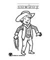 cowboy coloring page