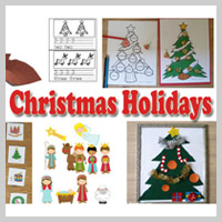 Preschool Kindergarten Christmas Holidays Activities