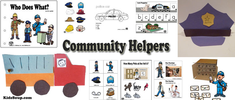 Community Helpers Activities and Games for Preschool