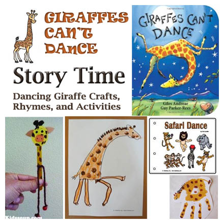 Safari Giraffe Preschool story time and activities