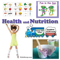 Preschool and kindergarten Fun in the Sun Online Book and Activities 