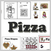 Preschool Kindergarten Pizza Activities and Crafts