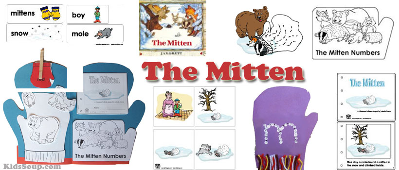 Preschool and Kindergarten The Mitten Activities and Crafts