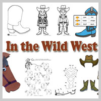 Preschool and kindergarten The Wild West activities and games