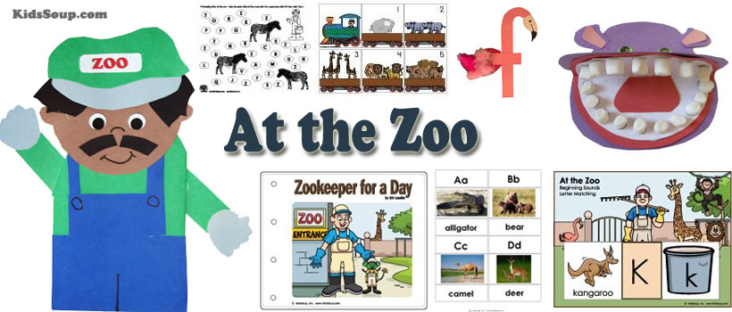 Preschool Kindergarten Zoo Animals Activities and Crafts