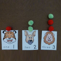 Apple On Top preschool kindergarten counting  activity