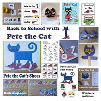 Preschool Kindergarten Back to School with Pete the Cat Activities