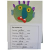 preschool and kindergarten green monster writing activity and printable