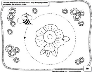 Circle prewriting practice and worksheet for preschool Circle prewriting practice and worksheet for preschool