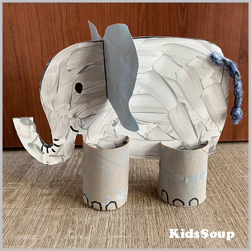 Elephant craft preschool and kindergarten