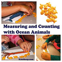 Ocean Animals Measuring Preschool Lesson and Activities