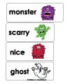 preschool and kindergarten monsters word wall printables
