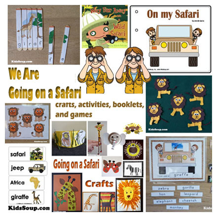 Safari kindergarten and preschool activities and crafts