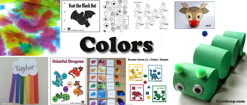 Preschool and kindergarten colors activities, printables, and crafts