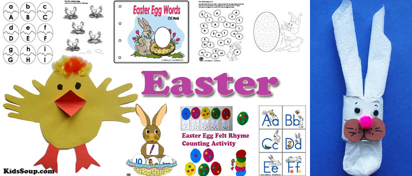 Easter Crafts, Activities, and Games for Preschool and Kindergarten