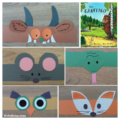 The Gruffalo Story headband crafts for preschool The Gruffalo Story headband crafts for preschool