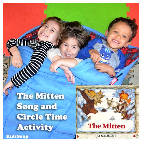 The Mitten Preschool circle game and activity The Mitten Preschool circle game and activity