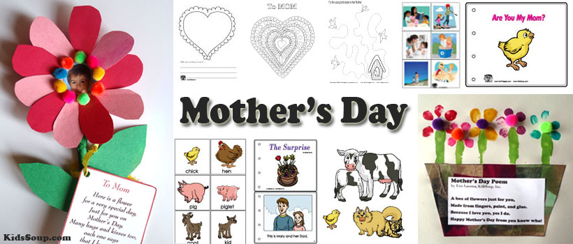 Mother's Day preschool and kindergarten activities and crafts