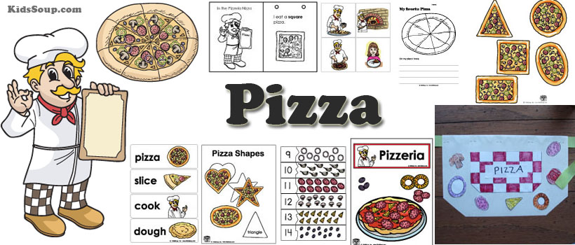 Pizza Activities, Crafts, and Games for kindergarten and preschool