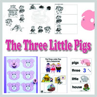 Preschool Kindergarten The Three Little Pigs Activities and Crafts