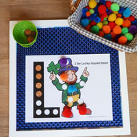 Preschool Kindergarten Lucky the Leprechaun Activity