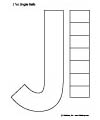 Preschool and kindergarten J for Jingle bell craft and printable