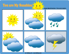 Weather matching game and activity