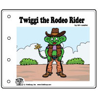 Cowboy and Cowgirl Emergent Reader Book color and b/w