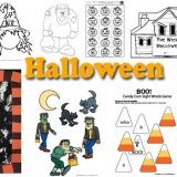 Halloween Crafts, Activities, Games for preschool and kindergarten